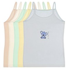 Майка для девочек 4371ZH, Цвет: Микс, Размер: 6/7, 5шт. в упаковке Donella
