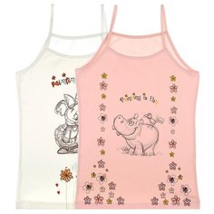 Майка для девочек 4371WFS, Цвет: Микс, Размер: 8/9, 5шт. в упаковке Donella