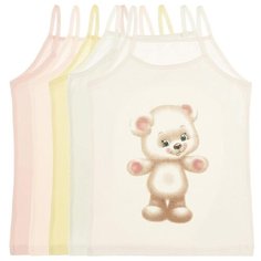 Майка для девочек 4371CA, Цвет: Микс, Размер: 4/5, 5шт. в упаковке Donella