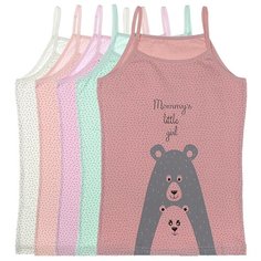 Майка для девочек 43486AY, Цвет: Микс, Размер: 10/11, 5шт. в упаковке Donella