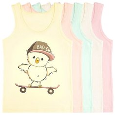 Майка для девочек 4971LC, Цвет: Микс, Размер: 8/9, 5шт. в упаковке Donella