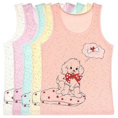Майка для девочек 49568YA, Цвет: Микс, Размер: 10/11, 5шт. в упаковке Donella