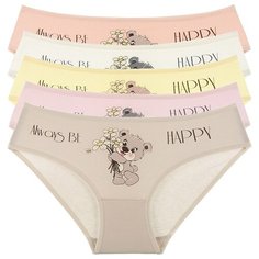 Трусы для девочек 4171BH, Цвет: Микс, Размер: 4/5, 5шт. в упаковке Donella