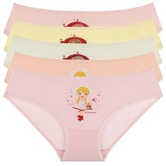 Трусы для девочек 4171RS, Цвет: Микс, Размер: 4/5, 5шт. в упаковке Donella