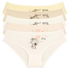 Трусы для девочек 4171NN, Цвет: Микс, Размер: 6/7, 5шт. в упаковке Donella