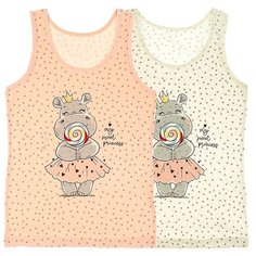 Майка для девочек 49612LS, Цвет: Микс, Размер: 6/7, 5шт. в упаковке Donella