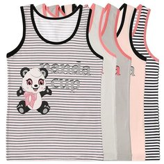 Майка для девочек 4971912PA, Цвет: Микс, Размер: 4/5, 5шт. в упаковке Donella