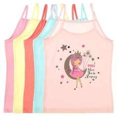 Майка для девочек 435009, Цвет: Микс, Размер: 10/11, 5шт. в упаковке Donella