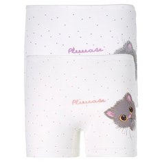 Трусы-шорты для девочек 42344PS, Цвет: Белый, Размер: 10/11, 5шт. в упаковке Donella