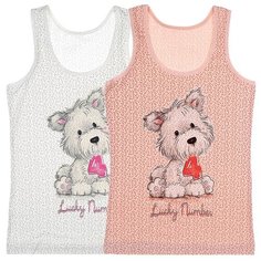 Майка для девочек 43501BLN, Цвет: Микс, Размер: 8/9, 5шт. в упаковке Donella