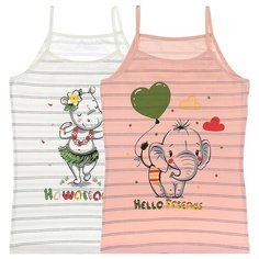 Майка для девочек 43493HS, Цвет: Микс, Размер: 8/9, 5шт. в упаковке Donella