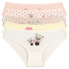 Трусы для девочек 4171GL, Цвет: Микс, Размер: 4/5, 5шт. в упаковке Donella