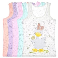 Майка для девочек 43536BFV, Цвет: Микс, Размер: 8/9, 5шт. в упаковке Donella