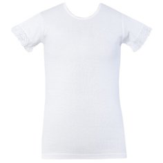 Майка для девочек 4351C, Цвет: Белый, Размер: 6/7, 5шт. в упаковке Donella