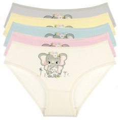 Трусы для девочек 4171FS, Цвет: Микс, Размер: 8/9, 5шт. в упаковке Donella