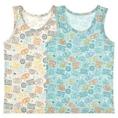 Майка для мальчика 77693, Цвет: Микс, Размер: 8/9, 5шт. в упаковке Donella