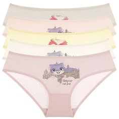 Трусы для девочек 4171ER, Цвет: Микс, Размер: 10/11, 5шт. в упаковке Donella