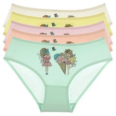 Трусы для девочек 4171KZ, Цвет: Микс, Размер: 4/5, 5шт. в упаковке Donella