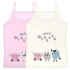 Майка для девочек 435014, Цвет: Микс, Размер: 10/11, 5шт. в упаковке Donella