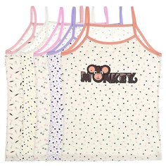 Майка для девочек 43478YH, Цвет: Микс, Размер: 10/11, 5шт. в упаковке Donella