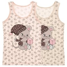 Майка для девочек 49949FK, Цвет: Микс, Размер: 6/7, 5шт. в упаковке Donella