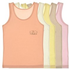 Майка для девочек 4971FP, Цвет: Микс, Размер: 6/7, 5шт. в упаковке Donella
