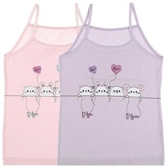 Майка для девочек 43624YK, Цвет: Микс, Размер: 10/11, 5шт. в упаковке Donella
