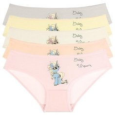 Трусы для девочек 4171UN, Цвет: Микс, Размер: 6/7, 5шт. в упаковке Donella