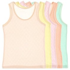 Майка для девочек 49733W, Цвет: Микс, Размер: 6/7, 5шт. в упаковке Donella