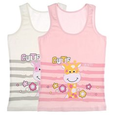 Майка для девочек 4371WBCZ, Цвет: Микс, Размер: 8/9, 5шт. в упаковке Donella