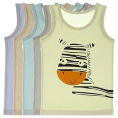 Майка для мальчика 77752CZ, Цвет: Микс, Размер: 8/9, 5шт. в упаковке Donella