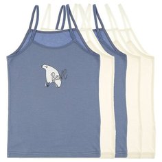 Майка для девочек 4371FA, Цвет: Микс, Размер: 4/5, 5шт. в упаковке Donella