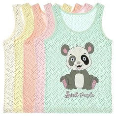 Майка для девочек 49820NP, Цвет: Микс, Размер: 8/9, 5шт. в упаковке Donella