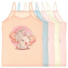 Майка для девочек 43602GF, Цвет: Микс, Размер: 8/9, 5шт. в упаковке Donella