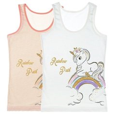 Майка для девочек 49563RP, Цвет: Микс, Размер: 8/9, 5шт. в упаковке Donella