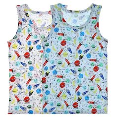 Майка для мальчика 77503, Цвет: Микс, Размер: 6/7, 5шт. в упаковке Donella