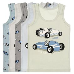 Майка для мальчиков 7771901RC, Цвет: Микс, Размер: 8/9, 5шт. в упаковке Donella