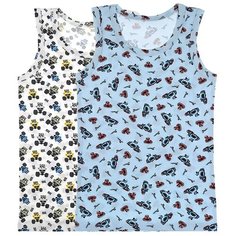 Майка для мальчика 77515, Цвет: Микс, Размер: 8/9, 5шт. в упаковке Donella