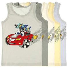 Майка для мальчика 7771SM, Цвет: Микс, Размер: 10/11, 5шт. в упаковке Donella