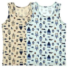 Майка для мальчика 77657, Цвет: Микс, Размер: 8/9, 5шт. в упаковке Donella