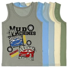 Майка для мальчика 7771CM, Цвет: Микс, Размер: 6/7, 5шт. в упаковке Donella