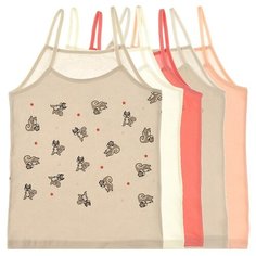 Майка для девочек 4371SN, Цвет: Микс, Размер: 2/3, 5шт. в упаковке Donella