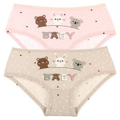 Трусы для девочек 47662KH, Цвет: Микс, Размер: 2/3, 5шт. в упаковке Donella