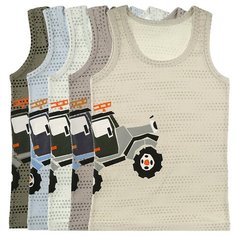 Майка для мальчиков 77931AZ, Цвет: Микс, Размер: 10/11, 5шт. в упаковке Donella