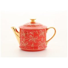 Чайник заварочный Виндзор Золотые листья (0.4 л), алый, Leander