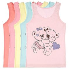 Майка для девочек 4971AS Донелла , Размер: 8/9, Цвет: Микс, 5 шт. в упаковке Donella