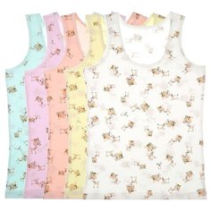 Майка для девочек 49506 Донелла , Размер: 8/9, Цвет: Микс, 5 шт. в упаковке Donella