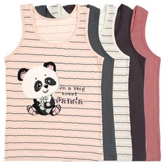 Майка для девочек 4971932PL Донелла , Размер: 10/11, Цвет: Микс, 5 шт. в упаковке Donella