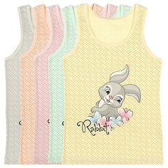 Майка для девочек 49885NT Донелла , Размер: 8/9, Цвет: Микс, 5 шт. в упаковке Donella