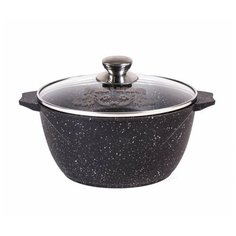 Кастрюля 4л с антипригарным покрытием (Гранит black) Мечта